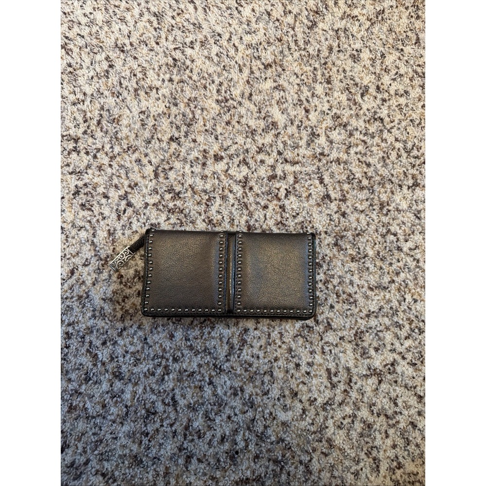 BRIGHTON Pretty Tough Collection WALLET leather, studded organizer wallet MGPPB